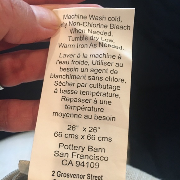 Bedding Pottery Barn Peony Pillow Cover 26x26 Poshmark